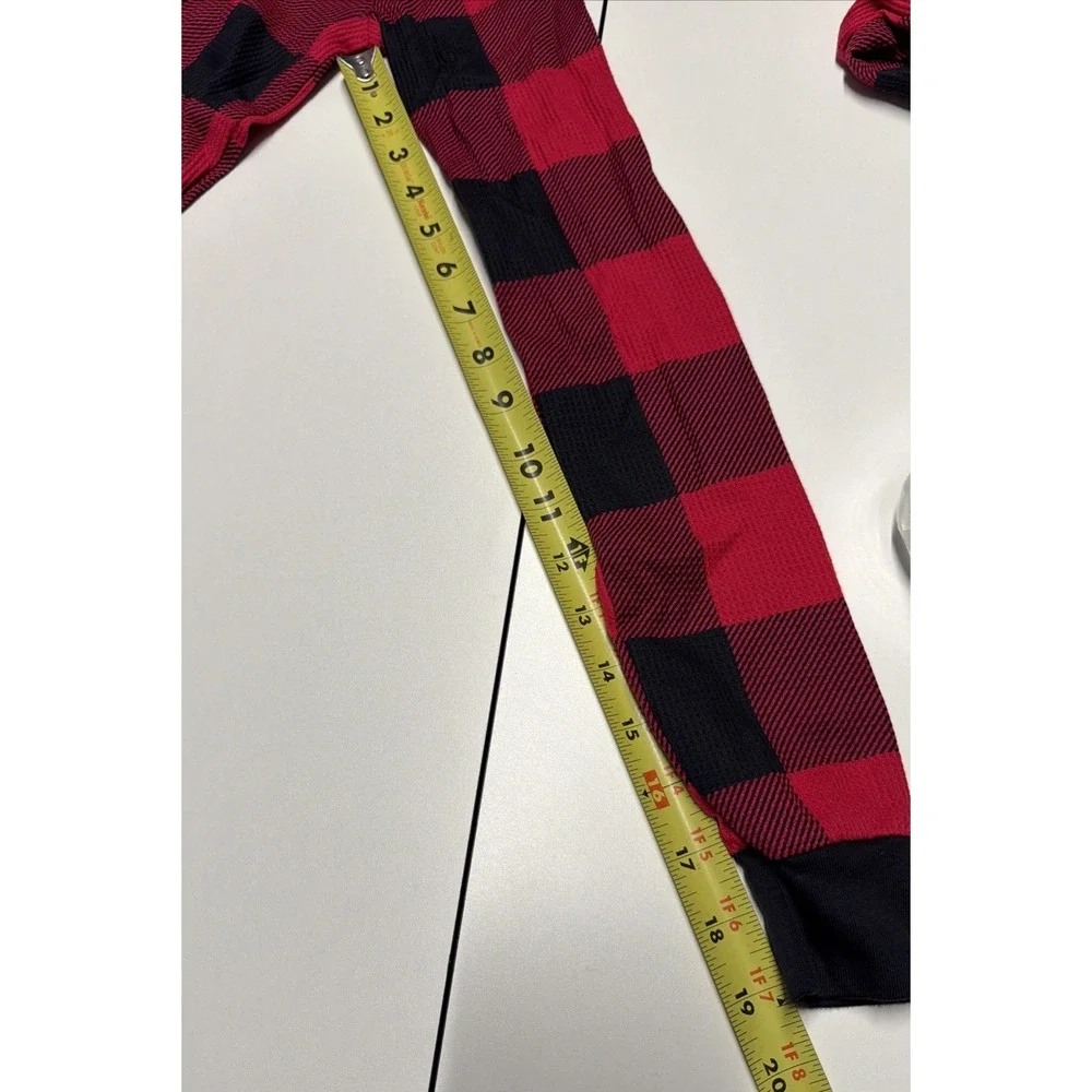 PJ Place Pajama Set 2pc Kids size 16 Red‎ Black Buffalo Check 100% Cotton